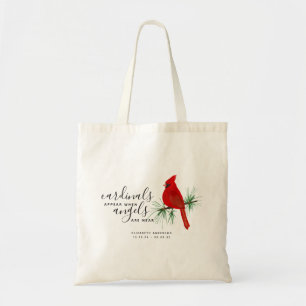 Cardinals Appear When Angels are Near Name トートバッグ
