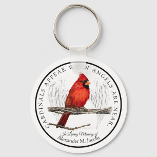 Cardinals Appear When Angels Near Personalized キーホルダー