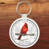 Cardinals Appear When Angels Near Personalized キーホルダー (正面)