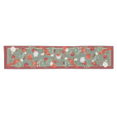 CARDINALS AT CHRISTMAS ショートテーブルランナー (横)