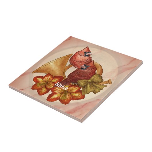 Cardinals Horn ornament タイル (側面)