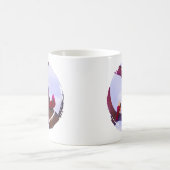 Cardinals Perched On A Tree Holiday Mug コーヒーマグカップ (中央)