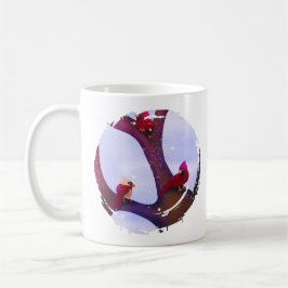 Cardinals Perched On A Tree Holiday Mug コーヒーマグカップ