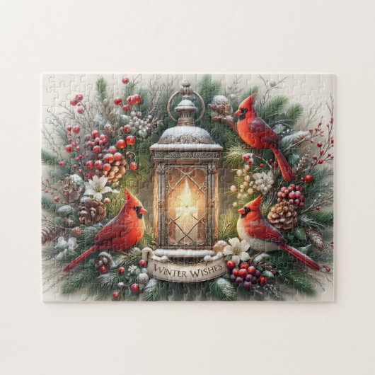 Cardinals Winter Wishes ジグソーパズル (横)