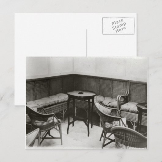 Cardington, Airship R101,喫煙室 ポストカード (正面/裏面)