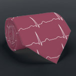 Cardiologist博士のcardiogram ECGパターンあずき色 ネクタイ<br><div class="desc">Cardiologistのcardiogram ECGパターンあずき色の赤のネクタイを博士。
心臓学医の医者のタイのためのCardiogram ECGパターン。 背景色を、お好みであればカスタマイズ、変えて下さい。 タイの両側で印刷されて設計して下さい。
心電図(ECG/EKG)はハートの電気録音、心臓病の調査で使用されます。</div>