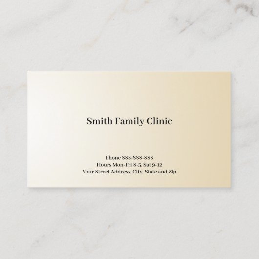  Cardiologist Cardiology Stethoscope Business Card 名刺 (裏面)