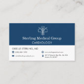 Cardiologist Doctor Office Appointment 名刺 (正面)