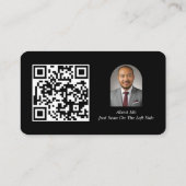 Cardiology Business Card Custom Logo Modern Black 名刺 (裏面)