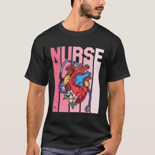 Cardiology Cardiologist Cardiograph Nurse Professi Tシャツ (正面)
