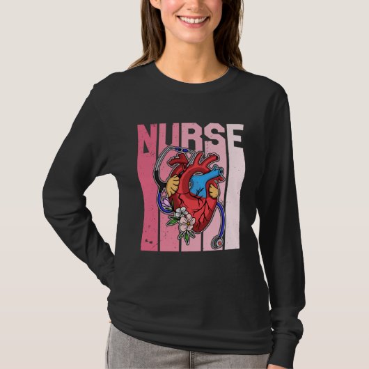 Cardiology Cardiologist Cardiograph Nurse Professi Tシャツ (正面)