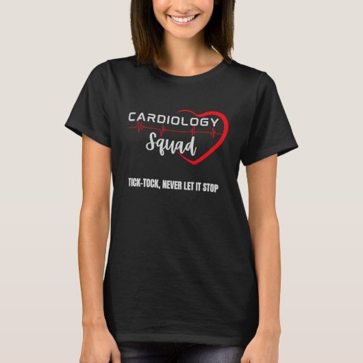 Cardiology Squad Heart Cardiologist Cardiac Doctor Tシャツ (正面)
