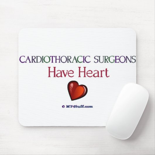Cardiothoracicの外科医にハートがあります マウスパッド (マウス)