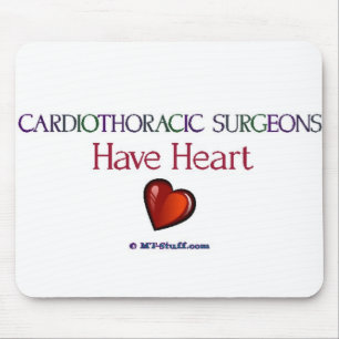 Cardiothoracicの外科医にハートがあります マウスパッド