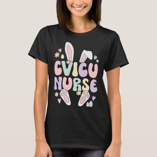 Cardiovascular Intensive Care Unit Nurse Easter Bu Tシャツ (正面)