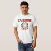 Cardoneのイタリア人の姓 Tシャツ (正面フル)