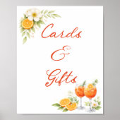 Cards And Gifts Aperol Spritz Bridal Shower ポスター (正面)