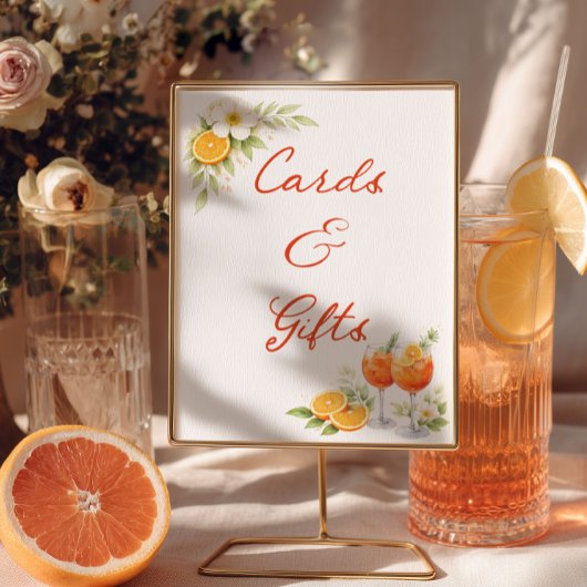 Cards And Gifts Aperol Spritz Bridal Shower ポスター