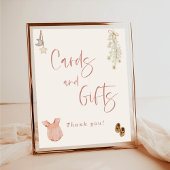 Cards and Gifts Baby Shower, Boho Girl Baby Shower ポスター