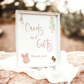 Cards and Gifts Baby Shower, Boho Girl Baby Shower ポスター