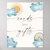 Cards And Gifts Baby Shower Sunshine Poster Sign ポスター (正面)