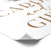 Cards and Gifts Boho Christmas Holiday Baby Shower ポスター (角)