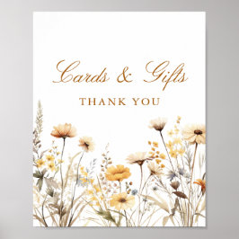 Cards and Gifts Bridal Shower Thank You ポスター