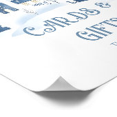 Cards and gifts Christmas village Baby Shower ポスター (角)