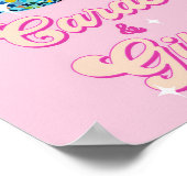 Cards and Gifts Disco Ball Retro Groovy Birthday ポスター (角)