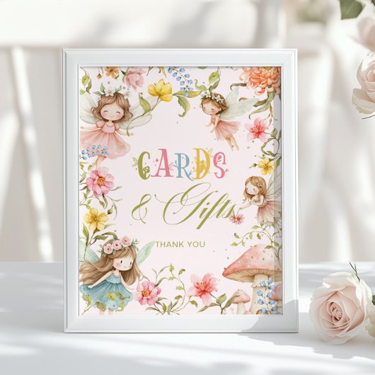 Cards and Gifts Fairy First Enchanted Birthday ポスター