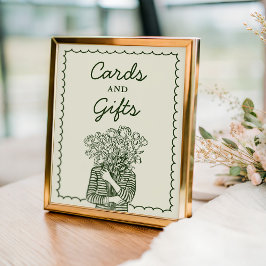 Cards and Gifts Fresh Off The Market Bridal Sign ポスター