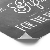 Cards and Gifts Sign | Wedding Decor ポスター (角)