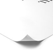 Cards and Gifts simple greenery sign ポスター (角)