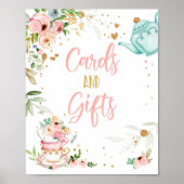 Cards and Gifts Tea Party Baby Brewing Baby Shower ポスター (正面)