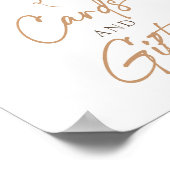 Cards and Gifts Teddy Bear Balloon Boho Birthday  ポスター (角)