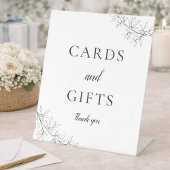 Cards and Gifts Wedding Botanical Minimalist 台座サイン