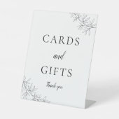 Cards and Gifts Wedding Botanical Minimalist 台座サイン (正面)