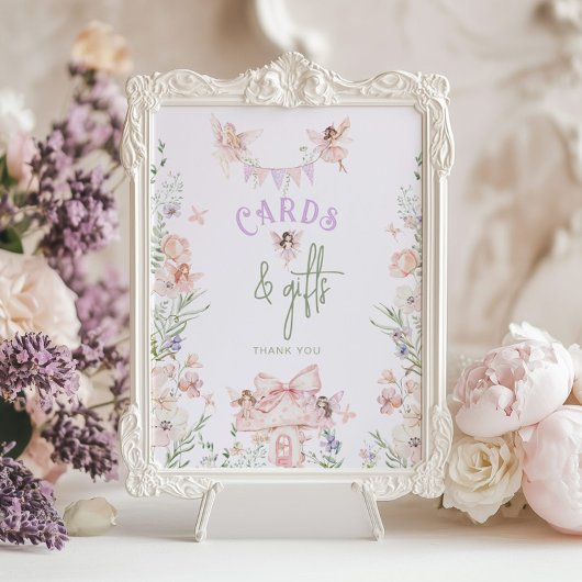 Cards and Gifts Whimsical Fairy Birthday ポスター