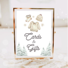 Cards and Gifts Winter Baby It's Cold Outside ポスター