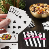 CARDS_BLACK/WHITE STRIPES/PINKを遊ぶ上品 トランプ (インサイチュ)