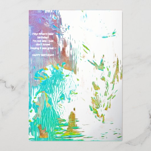 "CARDS BY MAGHIE" #CARDSBYMAGHIE CARDSBYMAGHIE.COM 箔シーズンカード (正面)