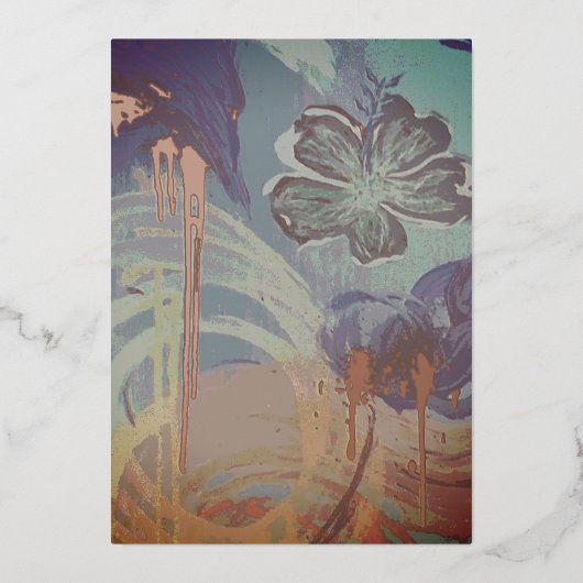 "CARDS BY MAGHIE" #CARDSBYMAGHIE CARDSBYMAGHIE.COM 箔シーズンカード (正面)