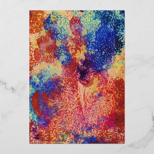 "CARDS BY MAGHIE" #CARDSBYMAGHIE CARDSBYMAGHIE.COM 箔シーズンカード (正面)