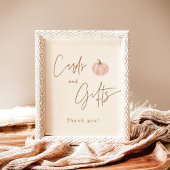 Cards & Gifts Baby Shower Sign, Fall Baby Shower ポスター