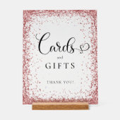 CARDS & GIFTS Copper Glitter Bridal Shower  アクリルサイン (正面)