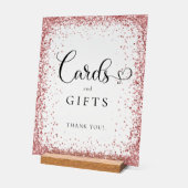 CARDS & GIFTS Copper Glitter Bridal Shower  アクリルサイン (傾斜)