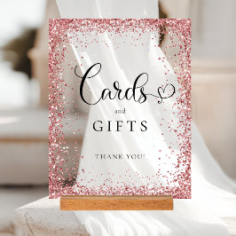 CARDS & GIFTS Copper Glitter Bridal Shower  アクリルサイン