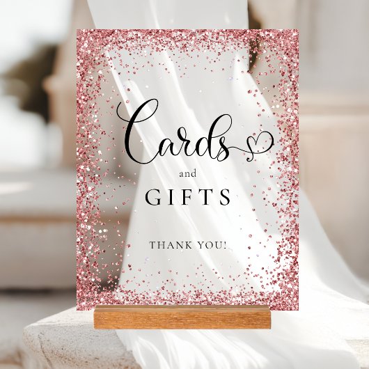 CARDS & GIFTS Copper Glitter Bridal Shower  アクリルサイン