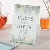 Cards & Gifts Green Tropical Wedding 台座サイン (インサイチュ)