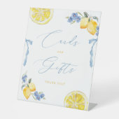 Cards & Gifts Italian Blue Bows & Lemons 台座サイン (正面)